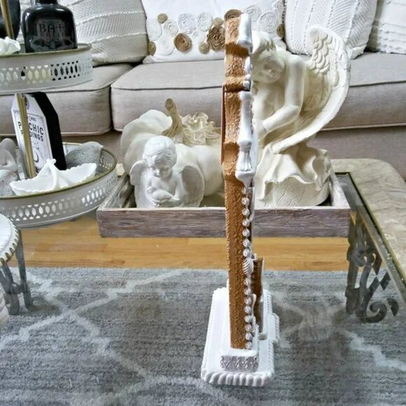 NEW! SHABBY Chic SWEET Gingerbread HOUSE DECOR - Picture 2 of 4